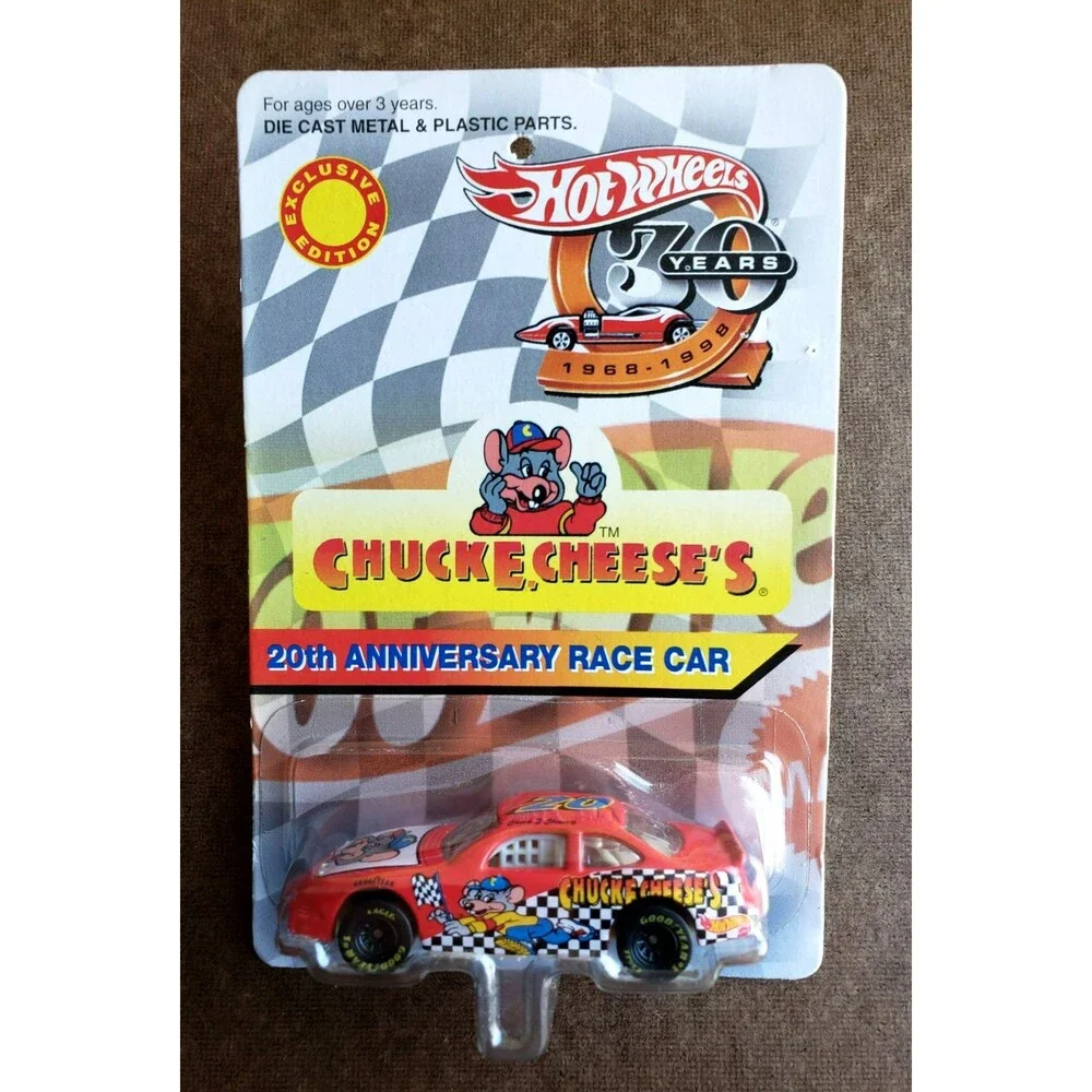 Hot Wheels CHUCK E. CHEESE'S PONTIAC GRAND PRIX 20Th. ANNIVERSARY RACE CAR 1:64